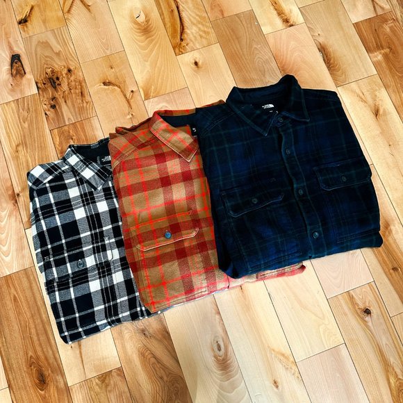North Face Flannel Shirt Men M/L - Picture 2 of 2